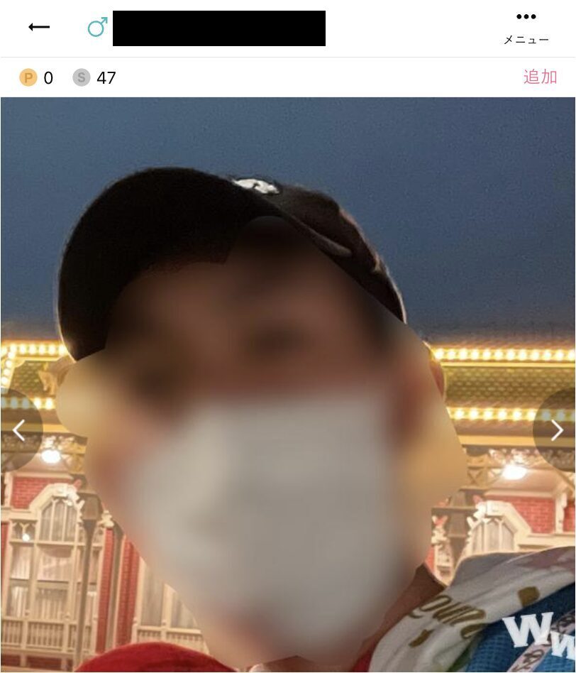 ワクワクメール　ママ受けしにくいプロフィール写真例